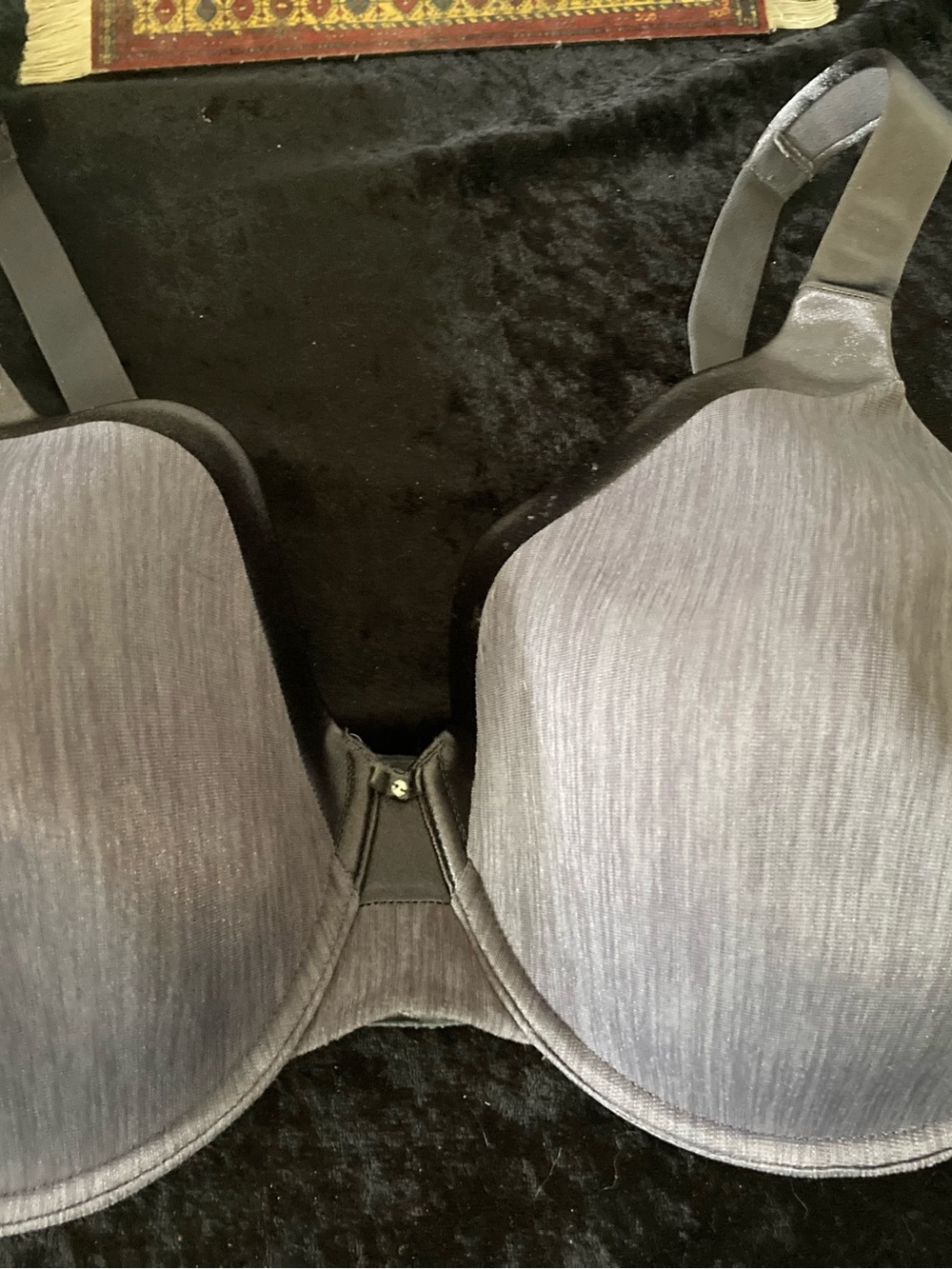 Vanity Fair Gray T-Shirt Bra 40DD Padded Wide Comfort Strap Underwire